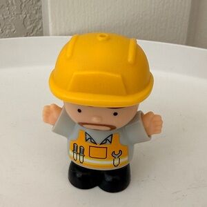 Play Go Little People Construction Worker Toy Figure Excellent Condition